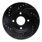 R1 Concepts 00-15 Ford Ikon (Mexico / Made In India) Front Right Drilled & Slotted Black Brake Rotor by R1 Concepts RNC-633-54045R