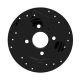 R1 Concepts 01-19 Ford Fiesta (USA/Canada) Rear Left Drilled & Slotted Black Brake Rotor by R1 Concepts RNC-633-54049L