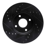 R1 Concepts 05-12 Ford Ecosport (Mexico) Front Right Drilled & Slotted Black Brake Rotor by R1 Concepts RNC-633-54053R