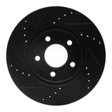 R1 Concepts 05-10 Ford Mustang Front Right Drilled & Slotted Black Brake Rotor by R1 Concepts RNC-633-54056R