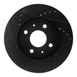 R1 Concepts 08-11 Ford Focus Front Left Drilled & Slotted Black Brake Rotor by R1 Concepts RNC-633-54061L