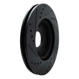 R1 Concepts 08-11 Ford Focus Front Right Drilled & Slotted Black Brake Rotor by R1 Concepts RNC-633-54061R