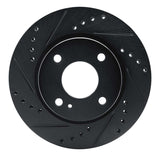 R1 Concepts 11-19 Ford Figo (Mexico) Front Left Drilled & Slotted Black Brake Rotor by R1 Concepts RNC-633-54063L