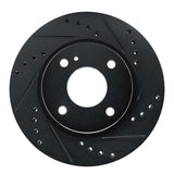 R1 Concepts 11-19 Ford Fiesta (USA/Canada) Front Right Drilled & Slotted Black Brake Rotor by R1 Concepts RNC-633-54063R