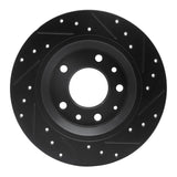 R1 Concepts 98-15 Ford Fusion Rear Left Drilled & Slotted Black Brake Rotor by R1 Concepts RNC-633-54064L