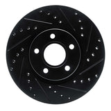 R1 Concepts 04-19 Ford C-MAX Front Right Drilled & Slotted Black Brake Rotor by R1 Concepts RNC-633-54069R
