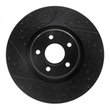 R1 Concepts 04-19 Ford Focus Front Left Drilled & Slotted Black Brake Rotor by R1 Concepts RNC-633-54070L