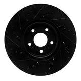 R1 Concepts 04-19 Ford Transit Connect Front Right Drilled & Slotted Black Brake Rotor by R1 Concepts RNC-633-54070R