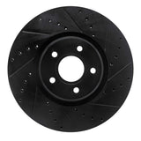 R1 Concepts 04-19 Ford Transit Connect Front Right Drilled & Slotted Black Brake Rotor by R1 Concepts RNC-633-54070R