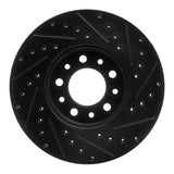 R1 Concepts 99-03 Ford Windstar Front Left Drilled & Slotted Black Brake Rotor by R1 Concepts RNC-633-54085L