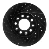 R1 Concepts 99-03 Ford Windstar Front Left Drilled & Slotted Black Brake Rotor by R1 Concepts RNC-633-54085L