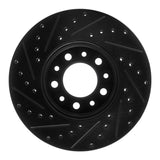 R1 Concepts 99-03 Ford Windstar Front Right Drilled & Slotted Black Brake Rotor by R1 Concepts RNC-633-54085R