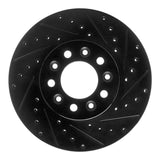 R1 Concepts 99-03 Ford Windstar Front Right Drilled & Slotted Black Brake Rotor by R1 Concepts RNC-633-54085R