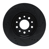 R1 Concepts 04-07 Ford Freestar Front Left Drilled & Slotted Black Brake Rotor by R1 Concepts RNC-633-54086L