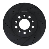 R1 Concepts 04-07 Ford Freestar Front Left Drilled & Slotted Black Brake Rotor by R1 Concepts RNC-633-54086L