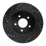 R1 Concepts 10-11 Ford Ranger (USA/Canada) Rear Right Drilled & Slotted Black Brake Rotor by R1 Concepts RNC-633-54092R