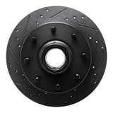R1 Concepts 68-75 Ford F-250 2WD (Excl Super Duty) Front Left Drilled & Slotted Black Brake Rotor by R1 Concepts RNC-633-54096L