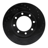 R1 Concepts 76-79 Ford F-250 4WD (Excl Super Duty) Front Left Drilled & Slotted Black Brake Rotor by R1 Concepts RNC-633-54103L