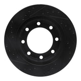 R1 Concepts 76-79 Ford F-250 4WD (Excl Super Duty) Front Right Drilled & Slotted Black Brake Rotor by R1 Concepts RNC-633-54103R