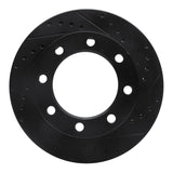 R1 Concepts 76-79 Ford F-250 4WD (Excl Super Duty) Front Right Drilled & Slotted Black Brake Rotor by R1 Concepts RNC-633-54103R