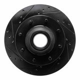 R1 Concepts 80-85 Ford E-250 Econoline Club Wagon Front Left Drilled & Slotted Black Brake Rotor by R1 Concepts RNC-633-54105L