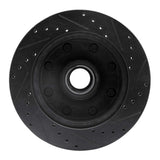 R1 Concepts 80-85 Ford F-250 2WD (Excl Super Duty) Front Left Drilled & Slotted Black Brake Rotor by R1 Concepts RNC-633-54106L