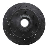 R1 Concepts 80-85 Ford F-250 2WD (Excl Super Duty) Front Left Drilled & Slotted Black Brake Rotor by R1 Concepts RNC-633-54106L