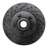 R1 Concepts 80-83 Ford F-150 RWD Front Left Drilled & Slotted Black Brake Rotor by R1 Concepts RNC-633-54107L