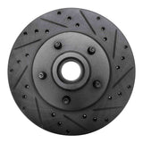 R1 Concepts 80-83 Ford F-100 Front Right Drilled & Slotted Black Brake Rotor by R1 Concepts RNC-633-54107R