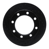 R1 Concepts 80-94 Ford F-250 4WD (Excl Super Duty) Front Left Drilled & Slotted Black Brake Rotor by R1 Concepts RNC-633-54108L
