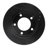 R1 Concepts 76-93 Ford F-150 4WD Front Left Drilled & Slotted Black Brake Rotor by R1 Concepts RNC-633-54109L
