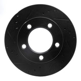 R1 Concepts 76-93 Ford F-150 4WD Front Left Drilled & Slotted Black Brake Rotor by R1 Concepts RNC-633-54109L