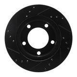 R1 Concepts 76-93 Ford F-150 4WD Front Right Drilled & Slotted Black Brake Rotor by R1 Concepts RNC-633-54109R