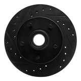 R1 Concepts 83-94 Ford Ranger (USA/Canada) Front Left Drilled & Slotted Black Brake Rotor by R1 Concepts RNC-633-54110L