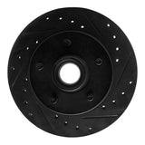 R1 Concepts 83-97 Ford AEROSTAR Front Right Drilled & Slotted Black Brake Rotor by R1 Concepts RNC-633-54110R