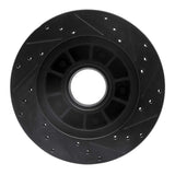 R1 Concepts 86-88 Ford Bronco Front Left Drilled & Slotted Black Brake Rotor by R1 Concepts RNC-633-54113L