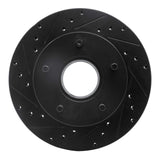 R1 Concepts 86-88 Ford Bronco Front Left Drilled & Slotted Black Brake Rotor by R1 Concepts RNC-633-54113L