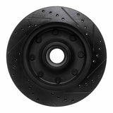 R1 Concepts 1986-1994 Ford F-250 2WD (Excl Super Duty) Front Left Drilled & Slotted Black Brake Rotor by R1 Concepts RNC-633-54118L
