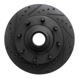 R1 Concepts 1986-1994 Ford F-250 2WD (Excl Super Duty) Front Left Drilled & Slotted Black Brake Rotor by R1 Concepts RNC-633-54118L