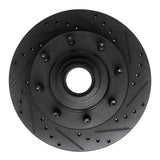R1 Concepts 86-94 Ford E-250 Econoline Club Wagon Front Right Drilled & Slotted Black Brake Rotor by R1 Concepts RNC-633-54118R