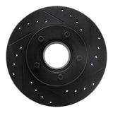 R1 Concepts 90-94 Ford Ranger (USA/Canada) Front Right Drilled & Slotted Black Brake Rotor by R1 Concepts RNC-633-54119R