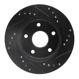 R1 Concepts 90-97 Ford AEROSTAR Right Front Drilled & Slotted Black Brake Rotor by R1 Concepts RNC-633-54121D