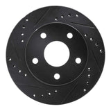 R1 Concepts 90-97 Ford AEROSTAR Right Front Drilled & Slotted Black Brake Rotor by R1 Concepts RNC-633-54121D
