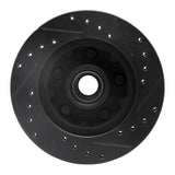 R1 Concepts 86-92 Ford Bronco II Front Left Drilled & Slotted Black Brake Rotor by R1 Concepts RNC-633-54122L