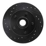 R1 Concepts 86-92 Ford Bronco II Front Left Drilled & Slotted Black Brake Rotor by R1 Concepts RNC-633-54122L