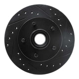 R1 Concepts 86-92 Ford Bronco II Front Right Drilled & Slotted Black Brake Rotor by R1 Concepts RNC-633-54122R
