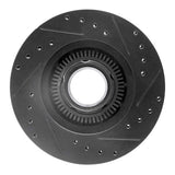R1 Concepts 93-94 Ford Explorer Front Left Drilled & Slotted Black Brake Rotor by R1 Concepts RNC-633-54125L