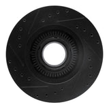 R1 Concepts 93-94 Ford Explorer Front Right Drilled & Slotted Black Brake Rotor by R1 Concepts RNC-633-54125R