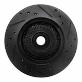 R1 Concepts 91-94 Ford Explorer Front Left Drilled & Slotted Black Brake Rotor by R1 Concepts RNC-633-54126L