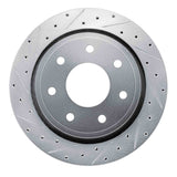R1 Concepts 94-94 Ford E-350 Econoline Front Left Drilled & Slotted Black Brake Rotor by R1 Concepts RNC-633-54128L